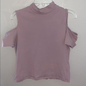 Blush purple crop top